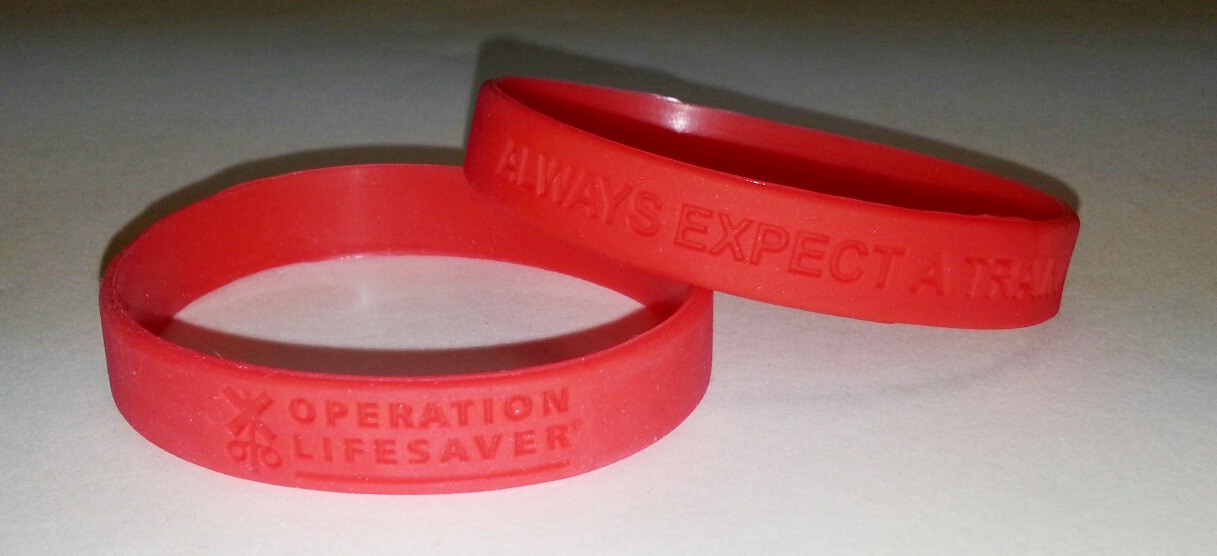 Wrist Bands - Red awareness bracelet
