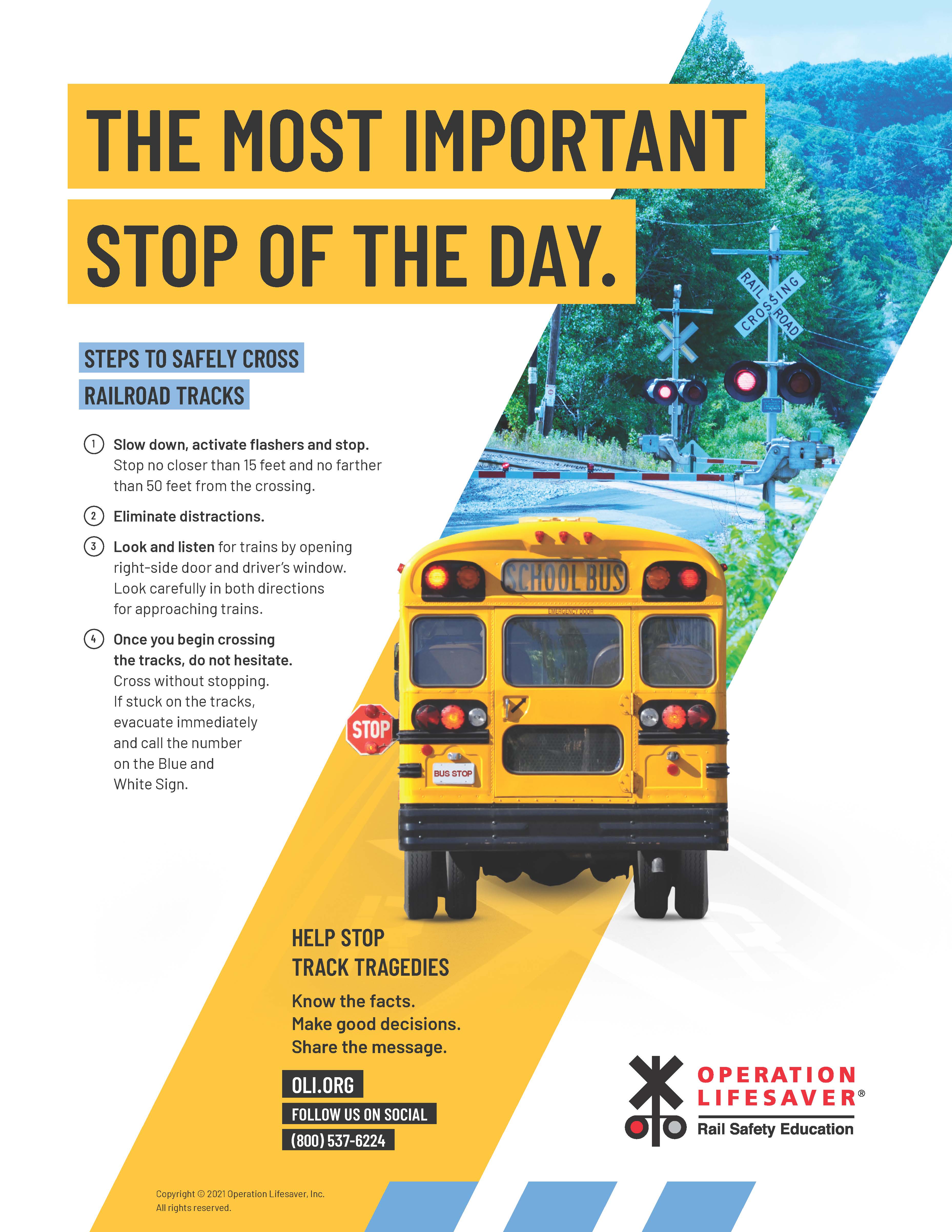 School Bus: The Most Important Stop of the Day Poster