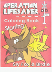 Sly Fox and Birdie Coloring Books, 8-Page